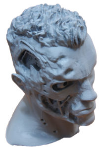 Напечатанная 3D модель Голова Терминатора