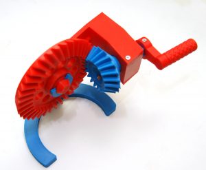 Редуктор конический модель напечатанная на 3D принтере