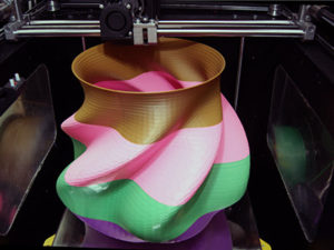 Печать вазы на 3D принтере Малевич